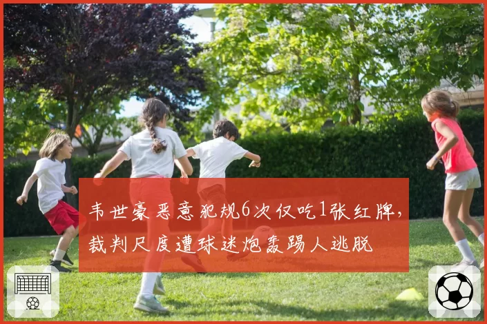 韦世豪恶意犯规6次仅吃1张红牌，裁判尺度遭球迷炮轰踢人逃脱